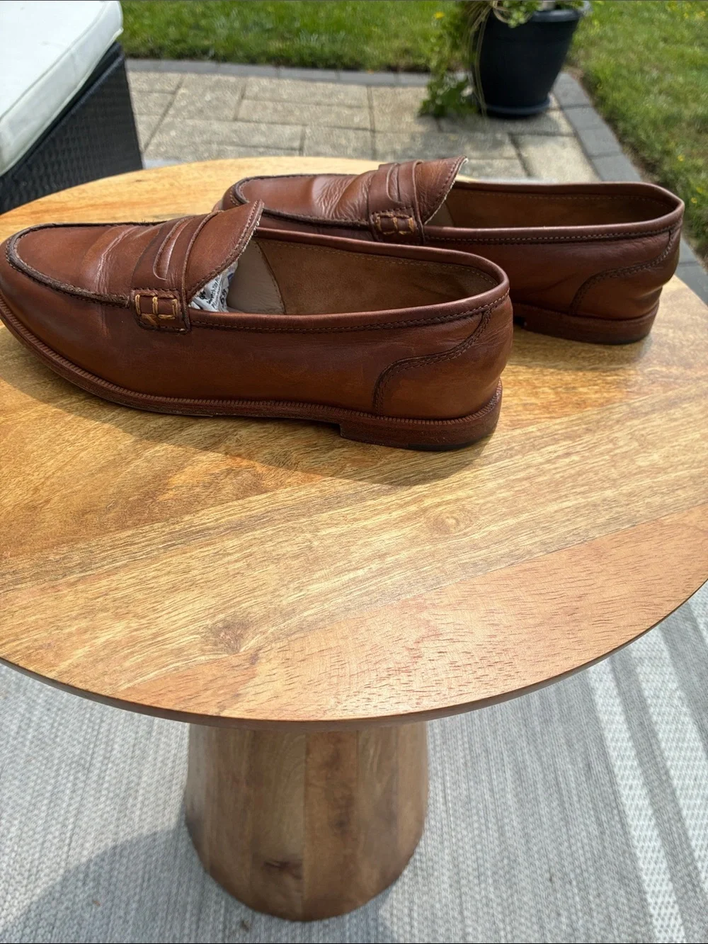 J. Crew Brown leather penny loafer in Burnished Pecan Brown, Style: H8200, 5